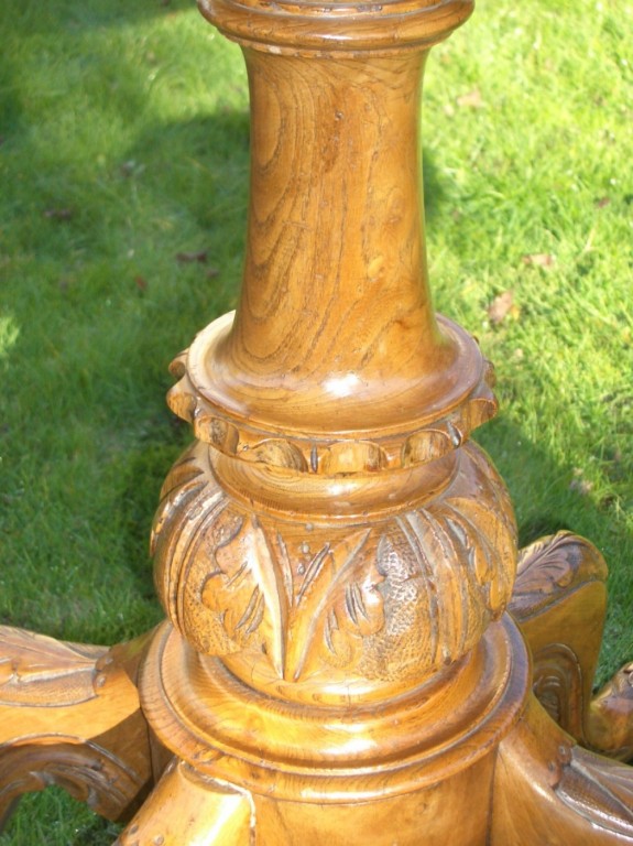 Antique Burr Walnut Oval Side Table
