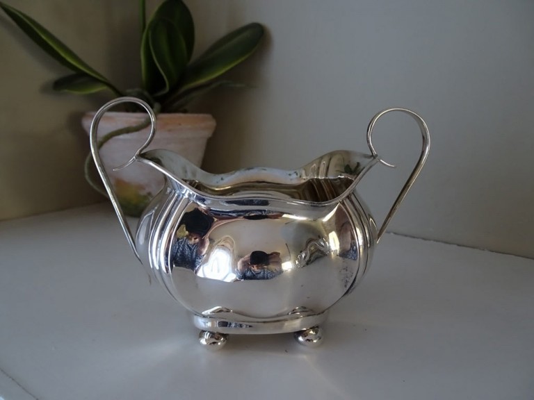 Antique Silver Three Piece Tea Set
