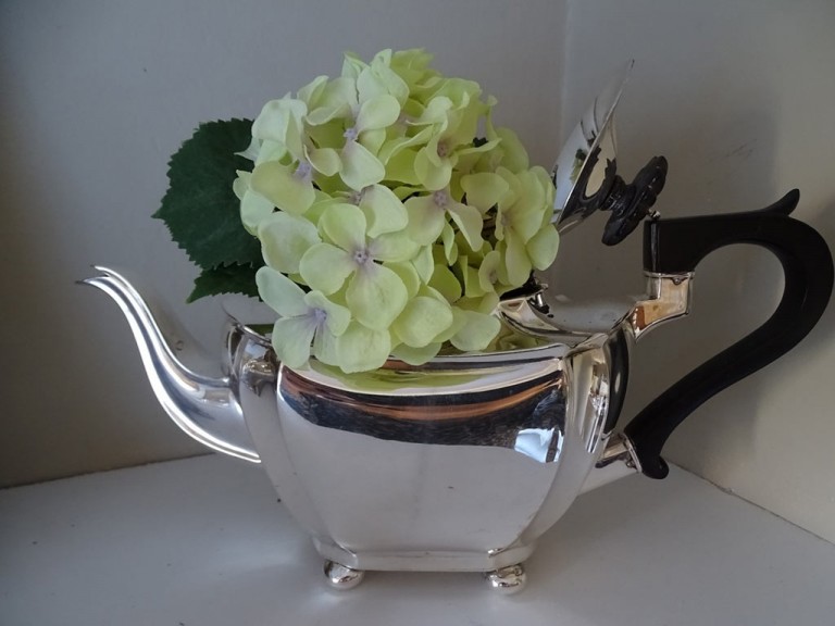Antique Silver Three Piece Tea Set