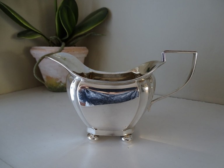 Antique Silver Three Piece Tea Set