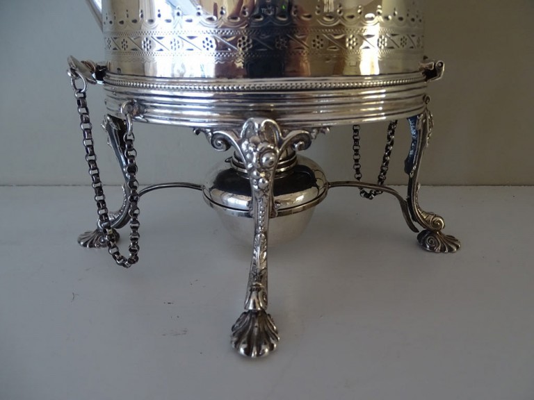 Antique Silver Teapot On Stand 1879 William Hutton & Sons 49 Troy Oz