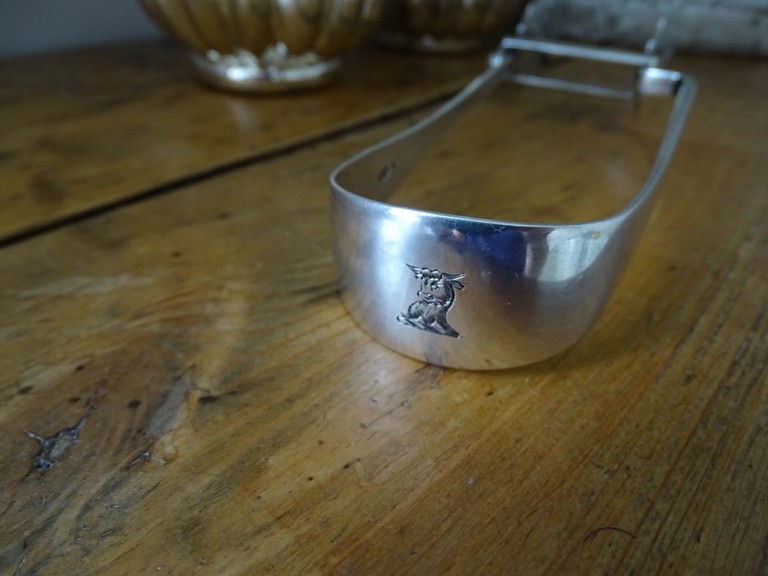 Antique Silver Asparagus Tongs