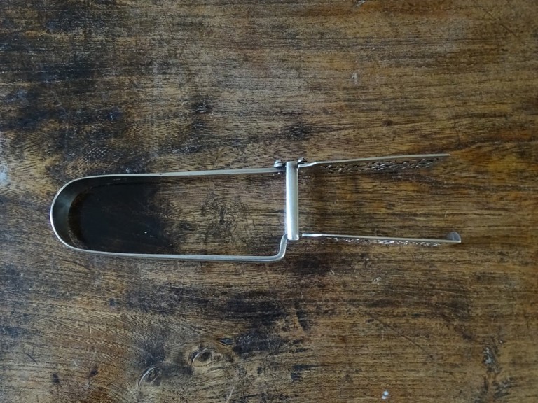 Antique Silver Asparagus Tongs