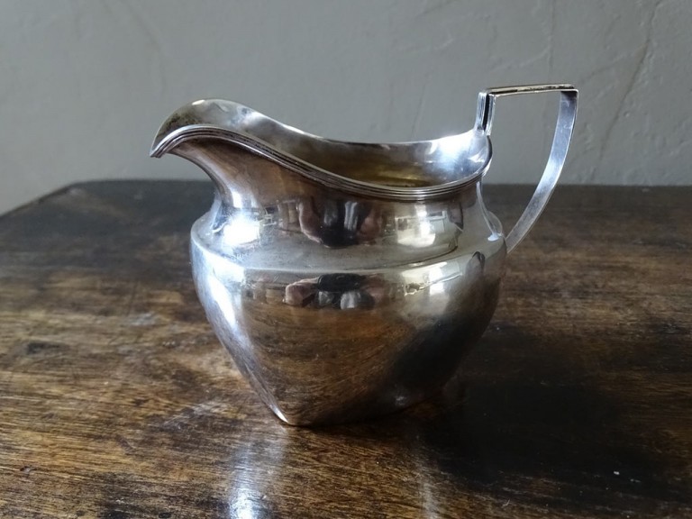 Antique Silver Milk Cream Jug
