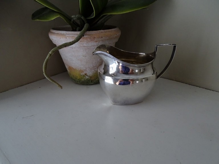 Antique Silver Milk Cream Jug