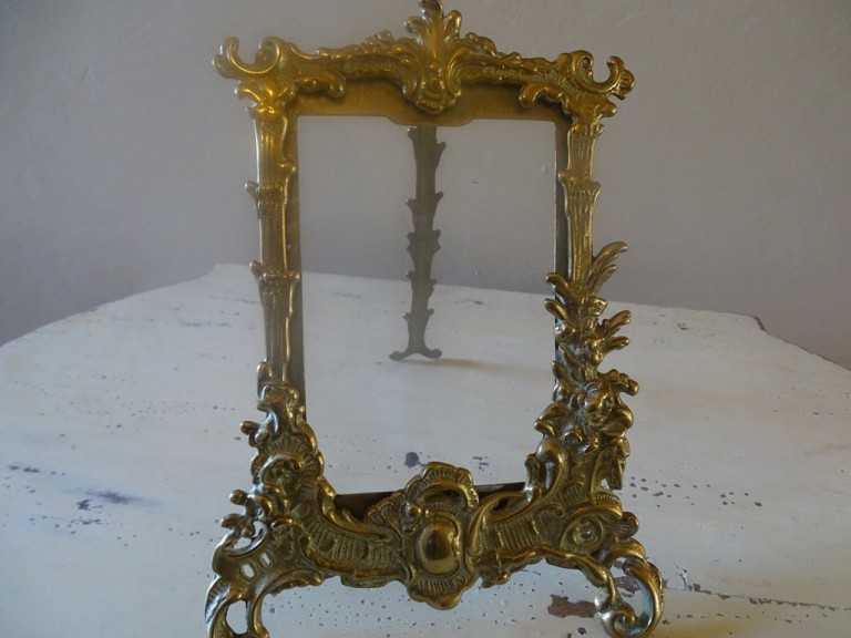 Victorian Brass Ornate Photo Frame