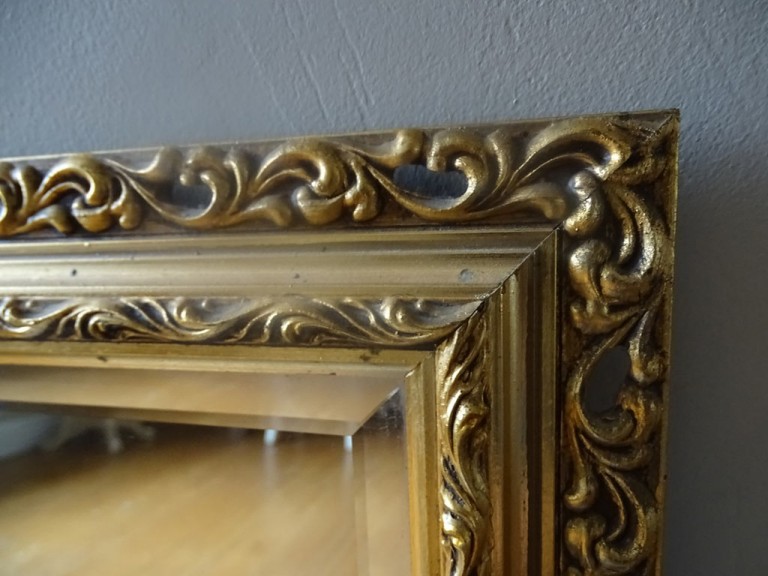 Vintage Ornate Gold Mirror