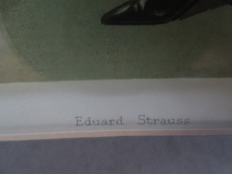 Vanity Fair Print Eduard Strauss