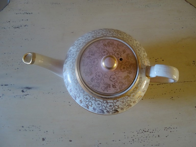 Antique Art Deco Lingard Porcelain Poppy Tea Pot