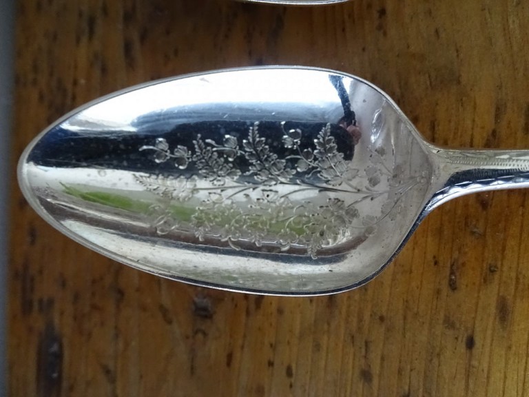 Antique Silver Serving Spoons